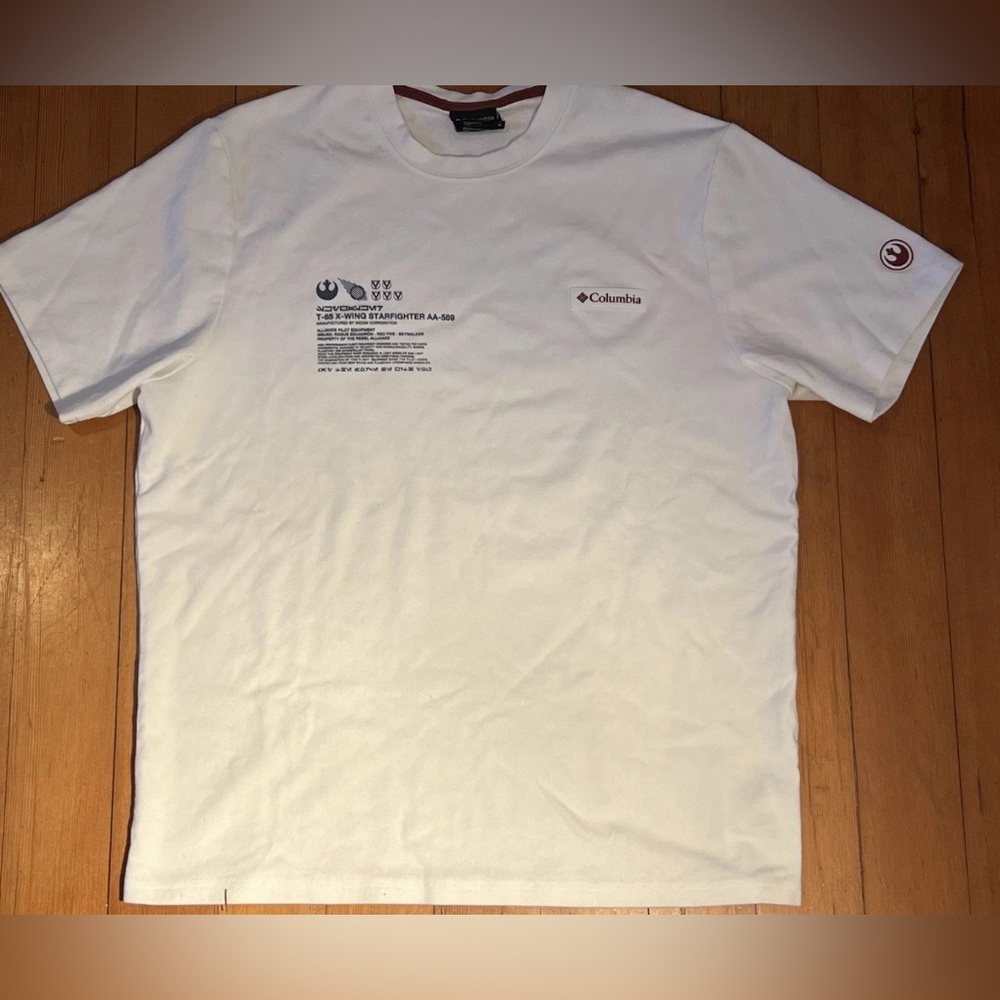 Columbia The Skywalket Pilot Collection T-65 X Wing T shirt Men’s Medium